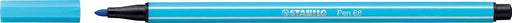 STABILO Pen 68 viltstift, azuurblauw 10 stuks, OfficeTown