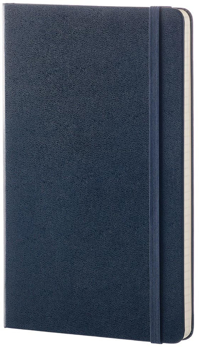 Moleskine notitieboek met harde kaft, gelinieerd, 13 x 21 cm, saffierblauw