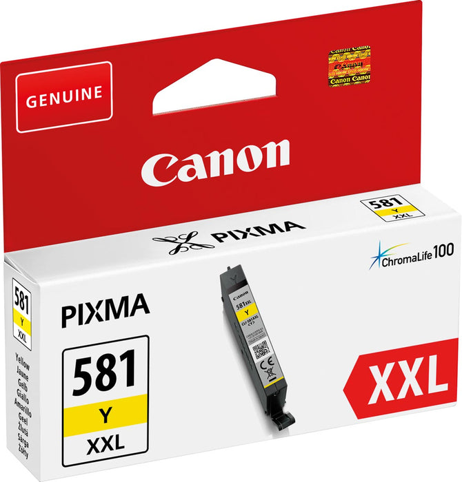 Canon inktcartridge CLI-581Y XXL, 322 foto's, OEM 1997C001, geel
