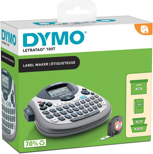 Dymo beletteringsysteem LetraTag LT-100T, inclusief 1 LT-tape, qwerty 6 stuks, OfficeTown