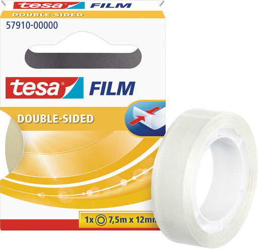 Tesafilm Double-Sided, ft 7,5 m x 12 mm 12 stuks, OfficeTown