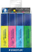 Staedtler Markeerstift Textsurfer Classic, etui van 4 stuks: geel, roze, blauw en groen 10 stuks, OfficeTown