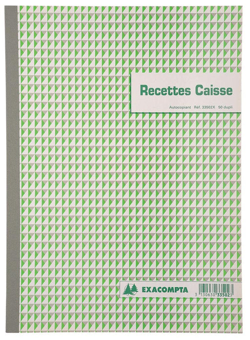 Exacompta ontvangsten, ft A4, Franstalig, dupli (50 x 2 vel) 5 stuks, OfficeTown