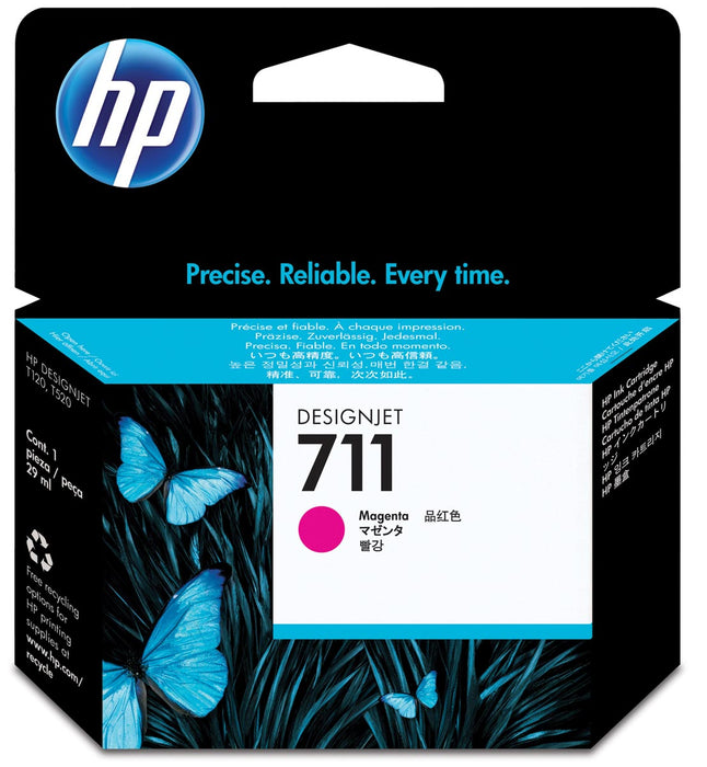 HP inktcartridge 711, 29 ml, OEM CZ131A, magenta