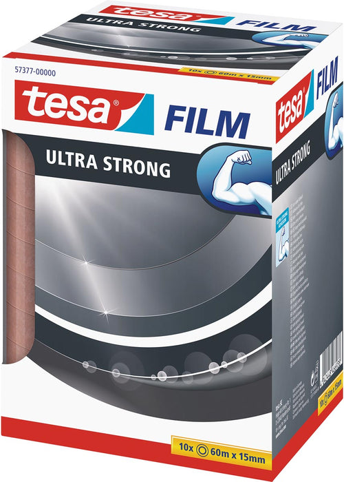 tesafilm Ultra-Strong, 60 m x 15 mm, toren van 10 rolletjes
