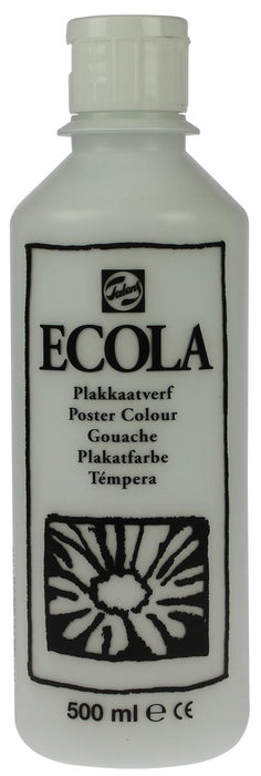 Talens Ecola plakkaatverf flacon van 500 ml, wit 6 stuks, OfficeTown