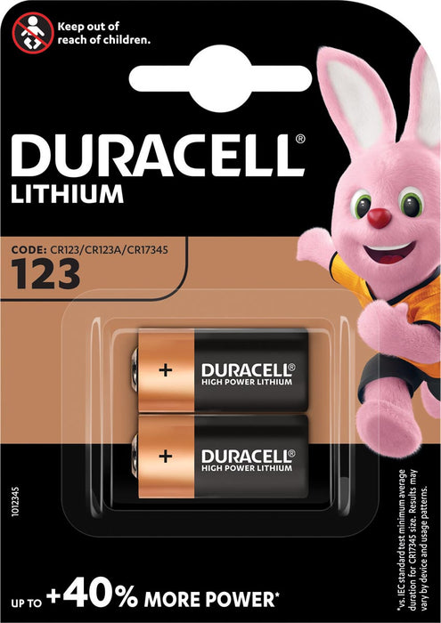Duracell Ultra Lithium 123, blister van 2 stuks 10 stuks, OfficeTown