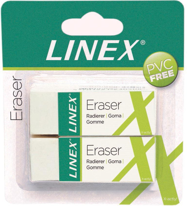 Linex witte gum van hoge kwaliteit, verpakt in blister van 2 stuks