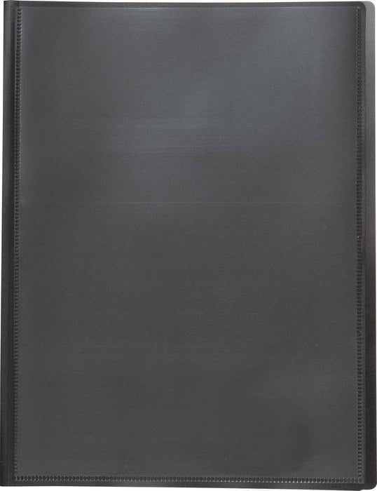 Pergamy persoonlijk aanpasbaar presentatieboek, voor ft A4, met 20 transparante hoezen, zwart