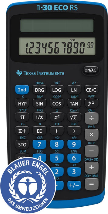 Wetenschappelijke rekenmachine TI-30 ECO RS FC met geavanceerde functionaliteit