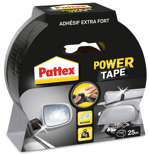 Pattex plakband Power Tape lengte: 25 m, zwart 6 stuks, OfficeTown