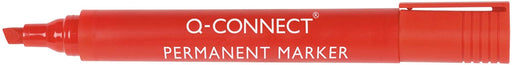 Q-CONNECT permanente marker, 2-5 mm, schuine punt, rood 10 stuks, OfficeTown