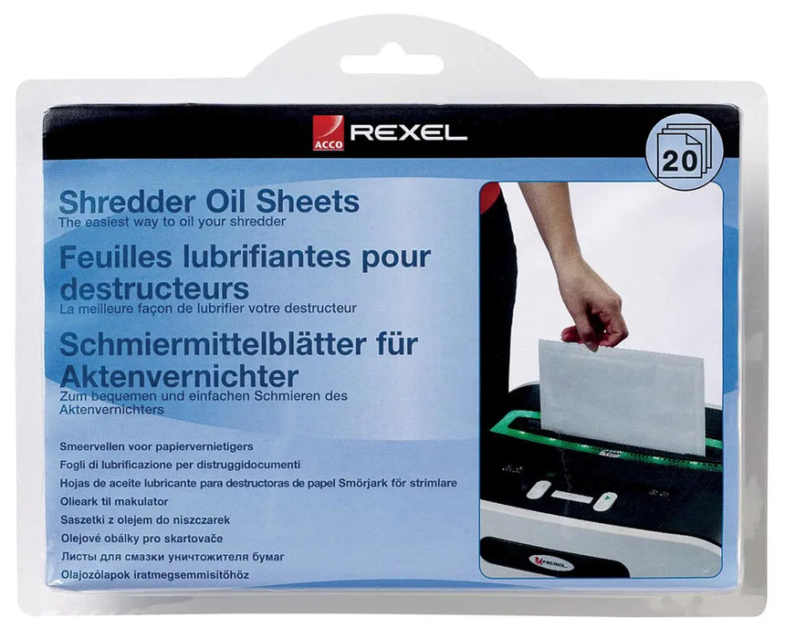 Rexel geoliede bladen, set van 20 stuks