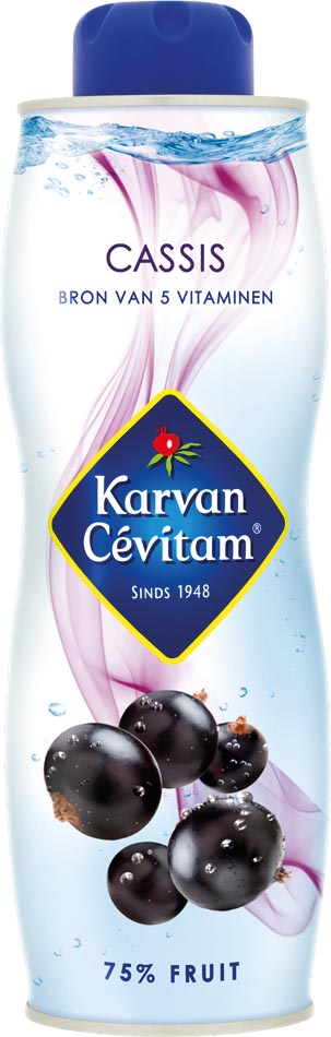 Karvan Cévitam siroop, fles van 60 cl, cassis 6 stuks, OfficeTown