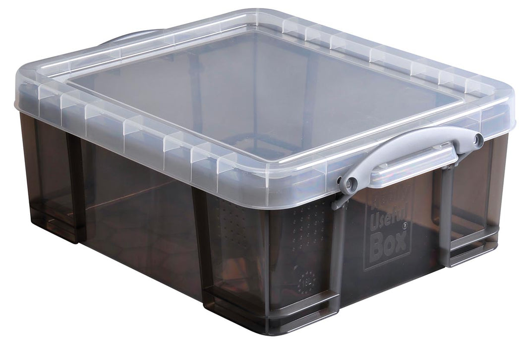 Really Useful Box opbergdoos 18 liter, doorzichtig gerookt