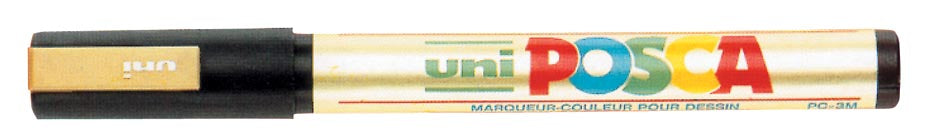 uni-ball Verf Marker op Waterbasis Posca PC-3M Goud