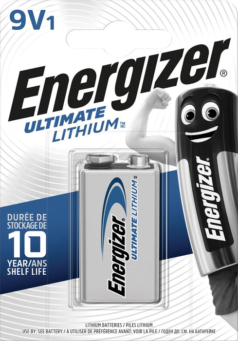 Energizer Lithium 9V batterij, op blister