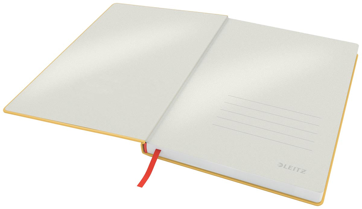 Leitz Cosy notitieboek met harde kaft, voor ft B5, gelijnd, geel 5 stuks