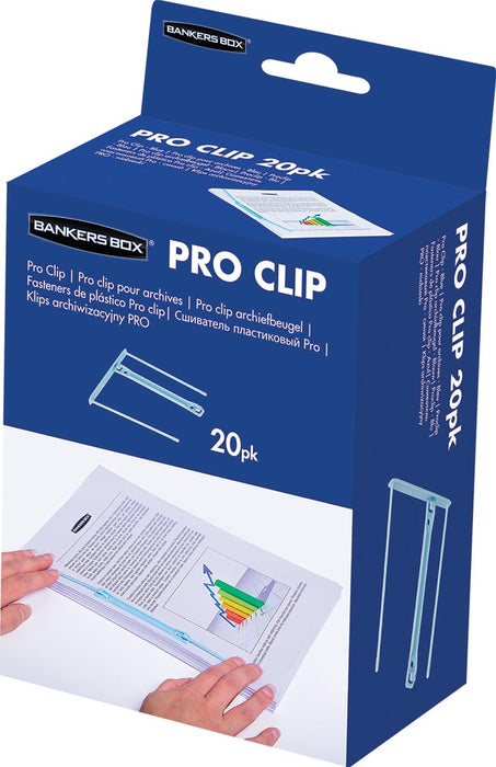 Box archiefbinder Pro-clip, 20 stuks, lichtblauw