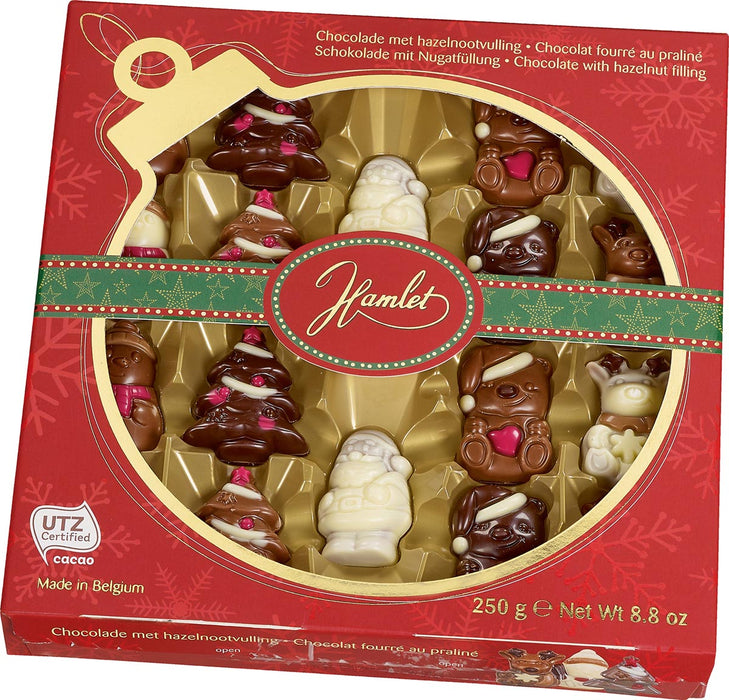 Hamlet chocolade kerstfiguurtjes, doos van 250 g