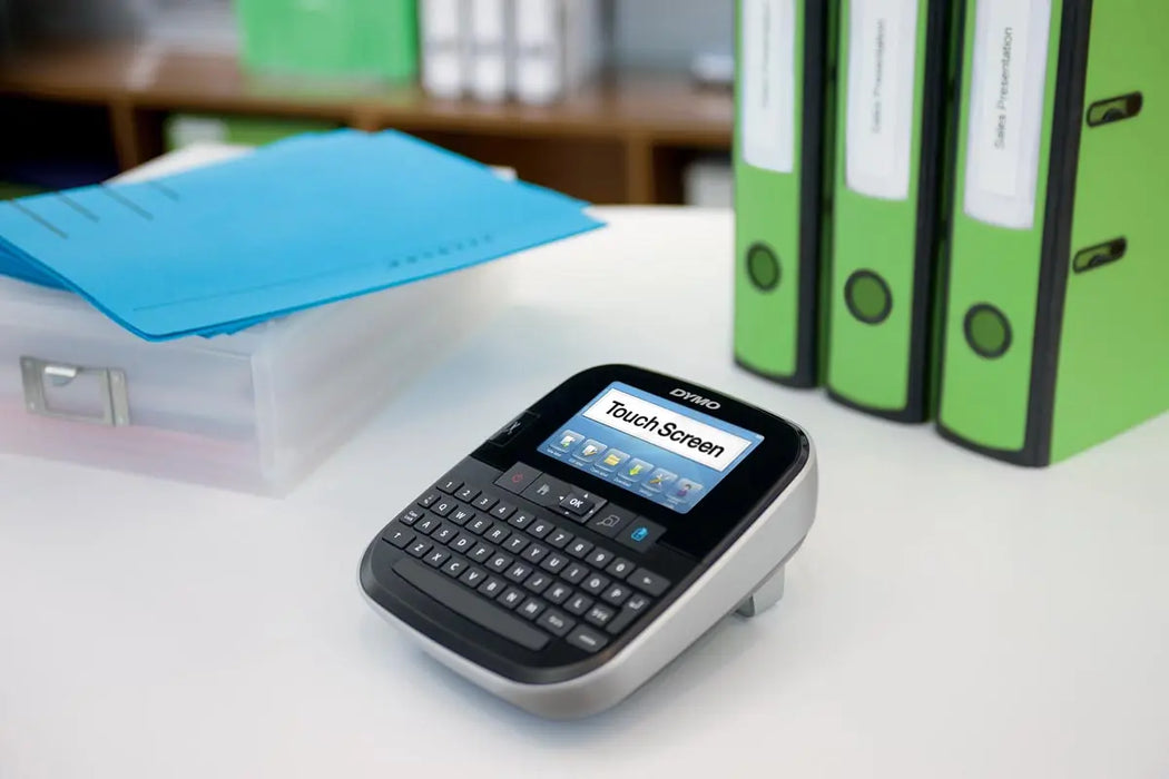 Dymo labelingsysteem LabelManager 500TS, qwerty met oplaadbare batterijen