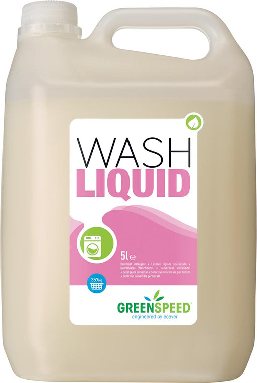 Greenspeed vloeibaar wasmiddel Wash Liquid, 71 wasbeurten, flacon van 5 liter 2 stuks, OfficeTown