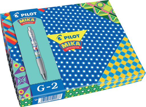 Pilot gelroller G-2 Mika Limited Edition, geschenkdoos met 6 gelrollers 12 stuks, OfficeTown