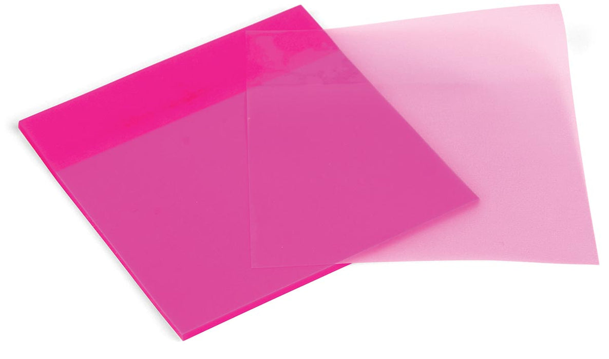 Transparante Roze Memoblaadjes, 76 x 76 mm, 50 Vel