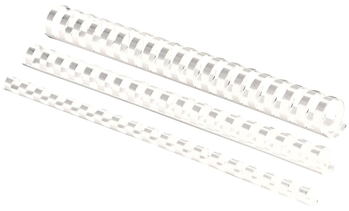 Bindruggen Fellowes, pak van 100 stuks, 12 mm, wit