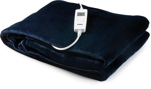 Domo elektrisch deken, donkerblauw 4 stuks, OfficeTown