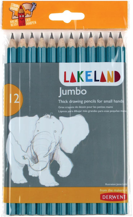 Lakeland grafietpotlood Jumbo HB, pak van 12 stuks 12 stuks, OfficeTown