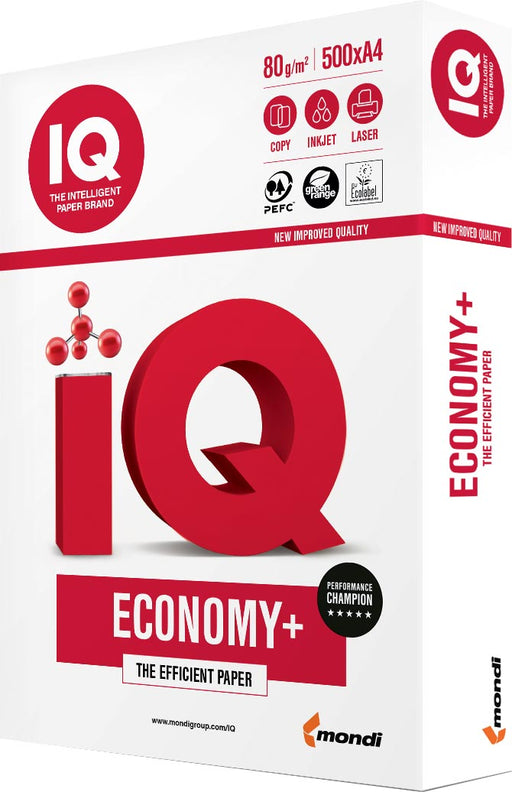 IQ Economy+ printpapier ft A3, 80 g, pak van 500 vel 5 stuks, OfficeTown