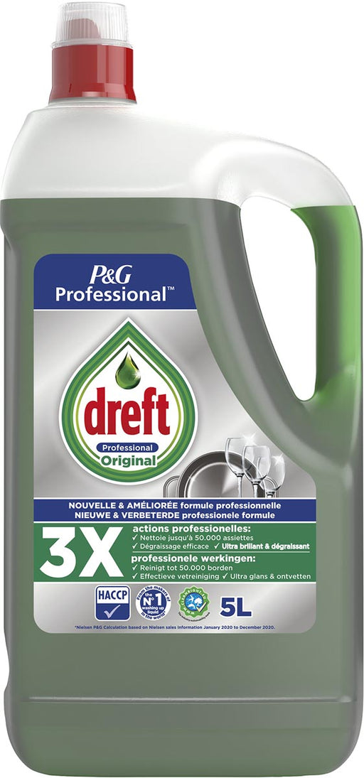 Dreft Professional Original handafwasmiddel, flacon van 5 liter 2 stuks, OfficeTown
