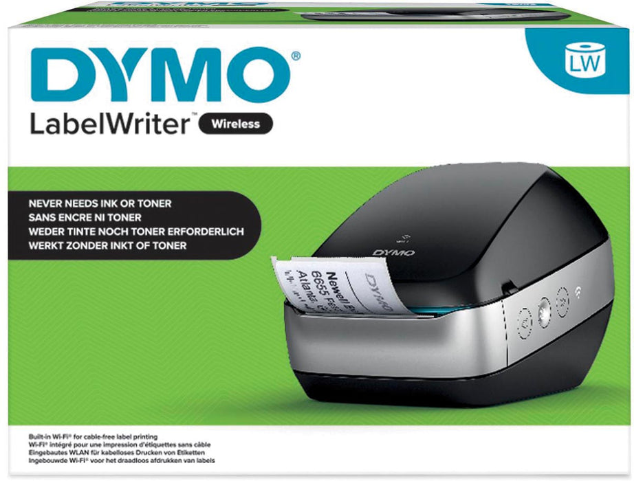 Dymo LabelWriter Wireless beletteringsysteem, zwart met Wi-Fi®