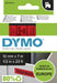 Dymo D1 tape 12 mm, zwart op rood 5 stuks, OfficeTown