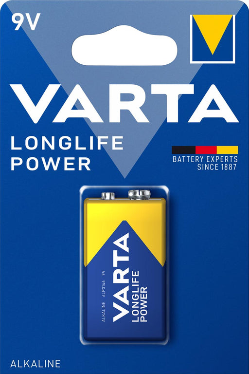 Varta batterij Longlife Power 9V, blister van 1 stuk 50 stuks, OfficeTown