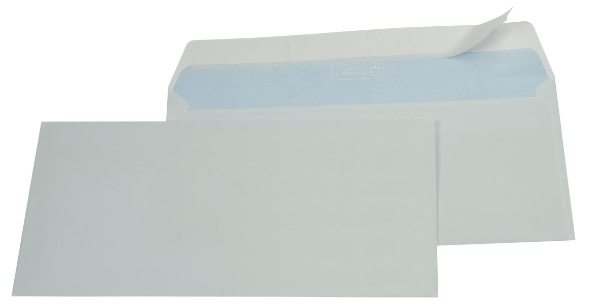 Enveloppen ft 114 x 229 mm, stripsluiting, doos van 500 stuks met FSC-certificering