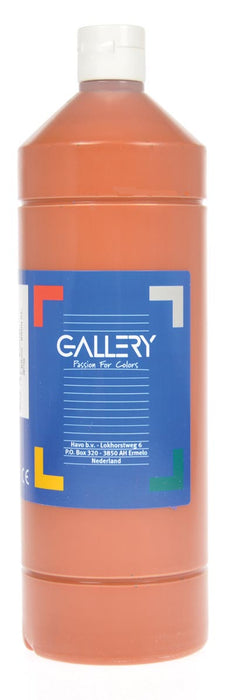 Galerij plakkaatverf, fles van 1 l, lichtbruin