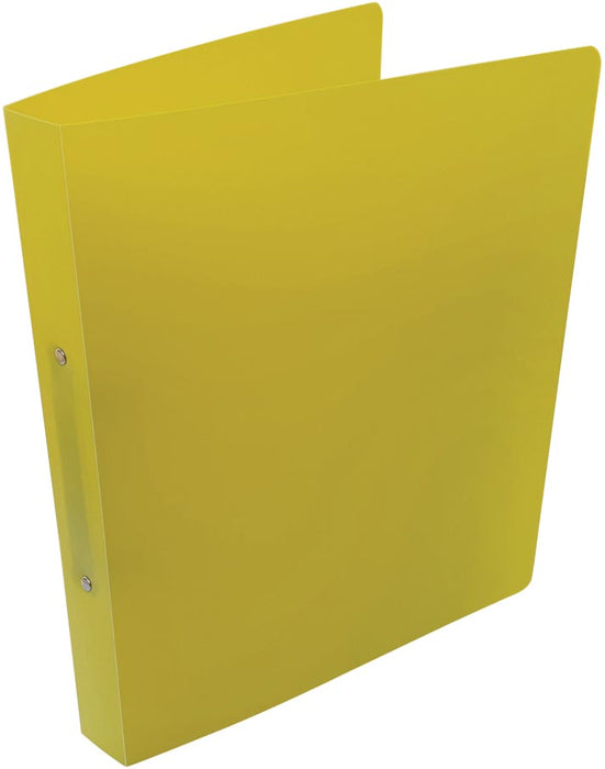 Alfa map, voor A4 formaat, van PP, 2 ringen van 25 mm, in het geel
