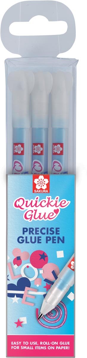 Sakura Quickie Glue lijmpen, etui met 3 stuks 6 stuks, OfficeTown
