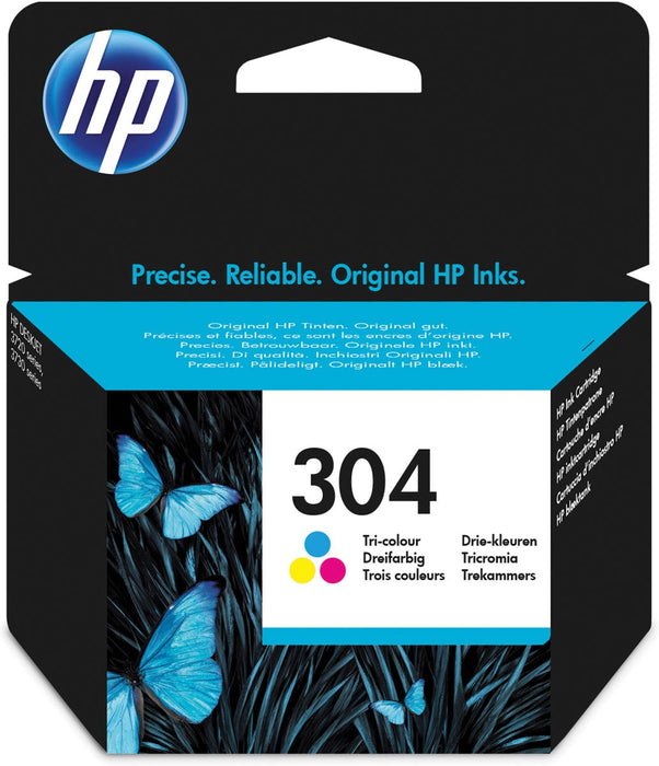 HP inktcartridge 304, 100 pagina's, OEM N9K05AE, 3 kleuren - Geschikt voor HP DeskJet 3720 AIO en DeskJet 3730