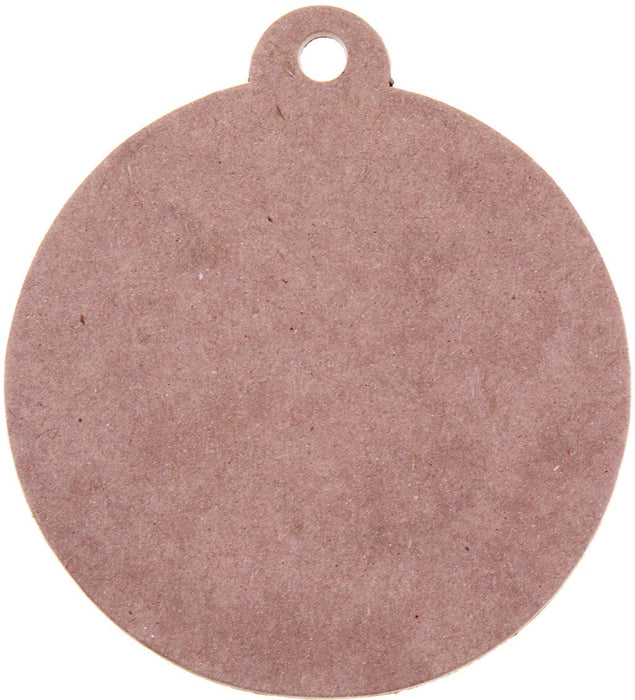 Bouhon extra sterke kartonnen figuren eco Kerstbal, diameter 70mm, pak van 4 stuks Bouhon