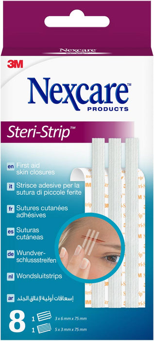 3M Nexcare wondsluitstrips, geassorteerde afmetingen, pak van 8 stuks Nexcare