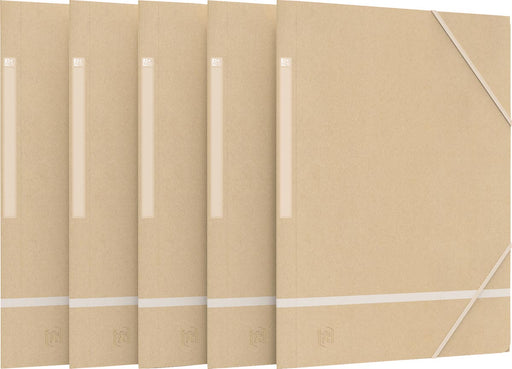 Oxford Touareg elastomap uit karton, ft A4, beige 20 stuks, OfficeTown