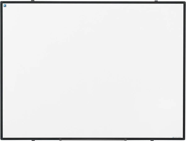 Magnetisch Whiteboard Softline 90 x 120 cm met Zwarte Emaille afwerking