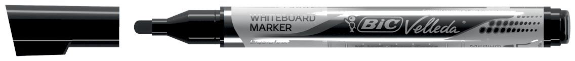 Velleda Whiteboardmarker Zwarte Vloeibare Inkt Pocket
