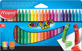 Maped waskrijt Color'Peps Wax, doos van 24 stuks in geassorteerde kleuren 12 stuks, OfficeTown