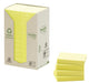 Post-it Recycled notes, 100 vel, ft 38 x 51 mm, geel, pak van 24 blokken 12 stuks, OfficeTown
