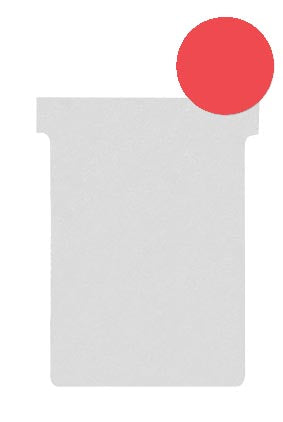 Nobo T-planbordkaarten index 2, ft 85 x 60 mm, rood 5 stuks, OfficeTown