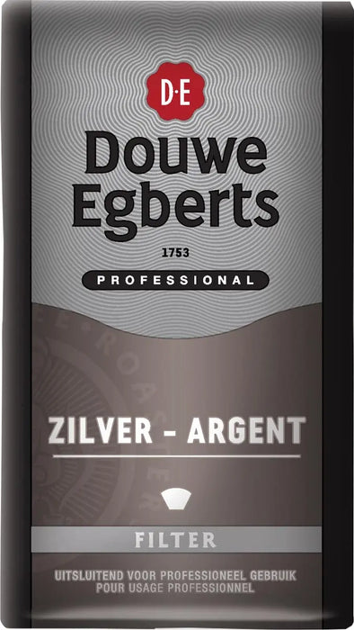 Douwe Egberts koffie, Zilver/Mokka, pak van 250 g